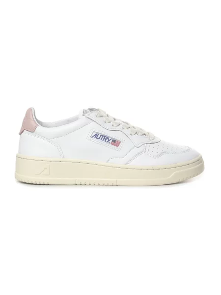 Sneakers Autry Medalist Low Wom Leat/ Leat Wht/ Pink EUR 37 białe
