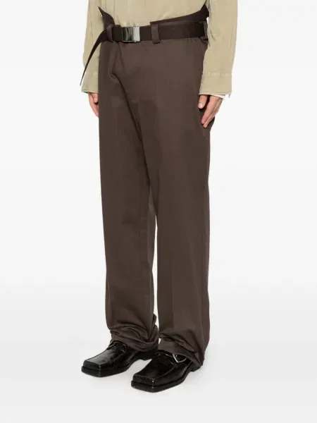 Cu centură pantaloni Magliano maro