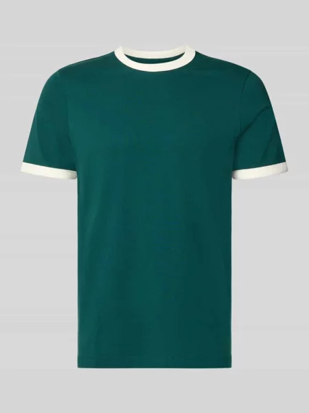 T-shirt o kroju regular fit z czystej bawełny Mcneal zielona
