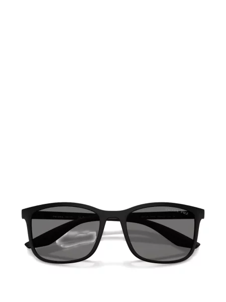 Ochelari de soare pătrați Prada Linea Rossa negru