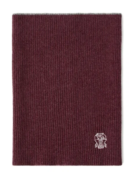 Fular Brunello Cucinelli cu broderie