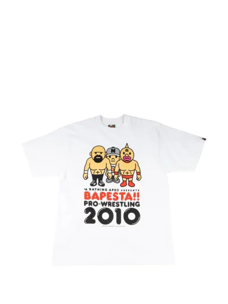 Tricou A Bathing Ape® cu imagine alb