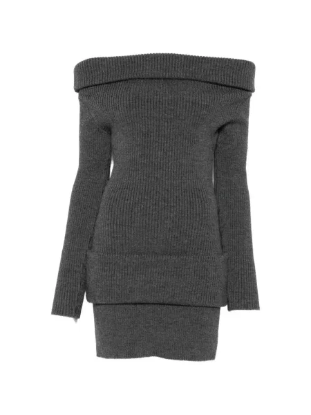 Mini šaty Jean Paul Gaultier sivá