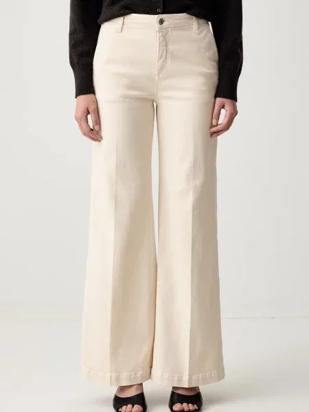 ViCOLO blugi wide leg pentru femei bej