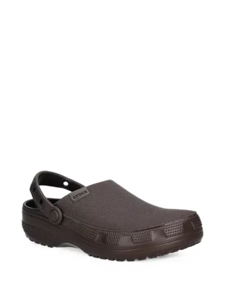Saboți Crocs din canvas maro