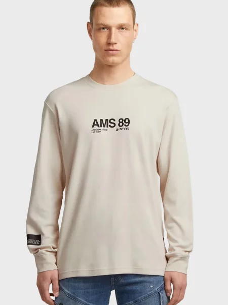 Лонгслів G-star Raw бежевий