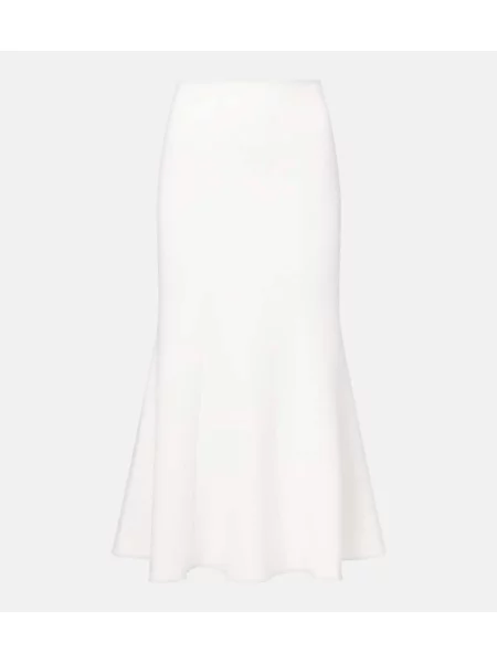 Fustă midi Roland Mouret până la genunchi alb