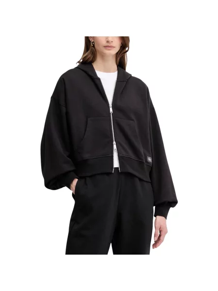 Froté mikina Calvin Klein Jeans černá