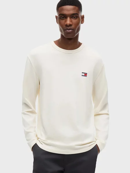 Лонгслів Tommy Jeans білий