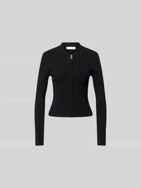 Kurtka o kroju slim fit z mieszanki Victoria Beckham niebieska