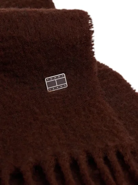 Tommy Jeans Fular Heritage închis maro