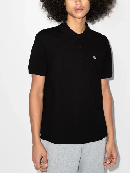 Trumpas polo marškinėliai Lacoste juoda