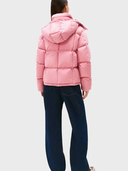 Джинсова куртка Tommy Jeans рожева
