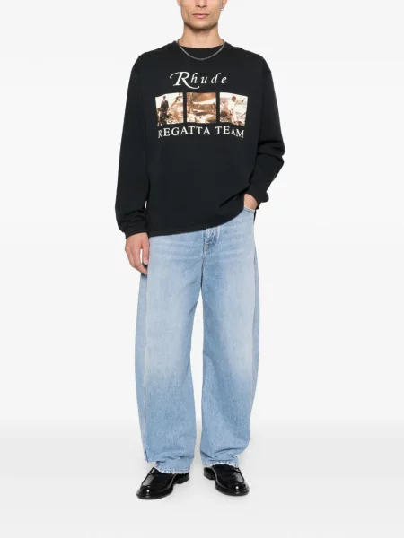 Tricou Rhude cu imagine negru
