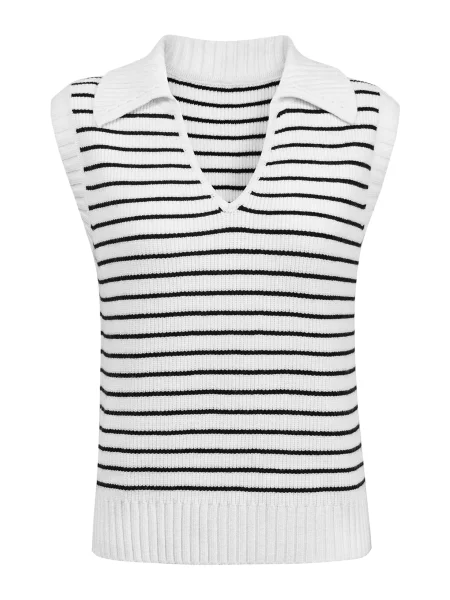 Imily Bela Pulover negru alb