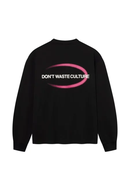 Тениска Don't Waste Culture с принт черно