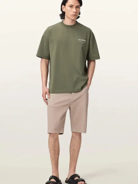 AllSaints T-shirt oversize zielona