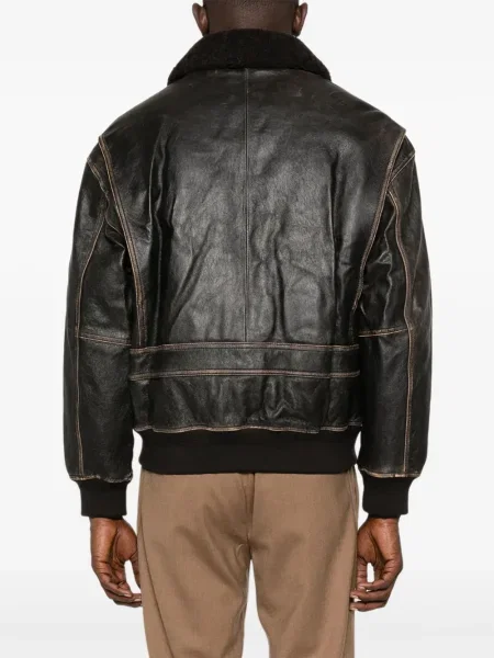 Kožni kaput Dunst smeđa