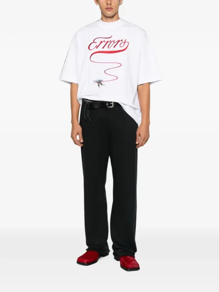 Tricou House Of Errors cu broderie alb