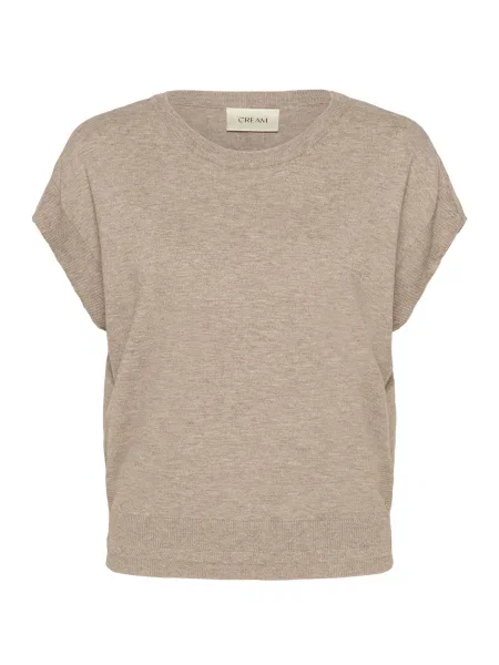 Cream Pulover CRDela amestecat bej