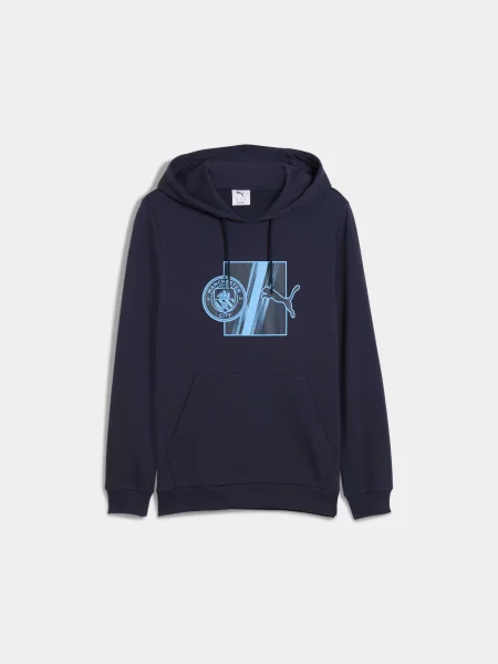 Худі PUMA Mcfc Ftblculture Hoodie комбінований верх синій