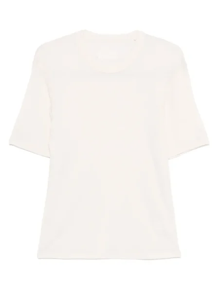 Tricou Berner Kühl cu decolteu rotund scurt alb