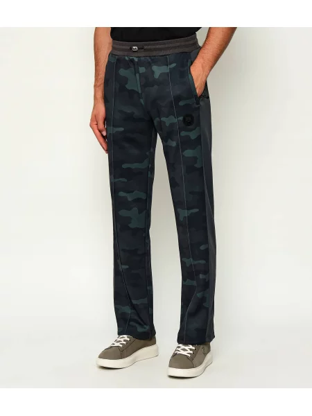 Plein Sport Pantaloni de trening | Straight fit verde