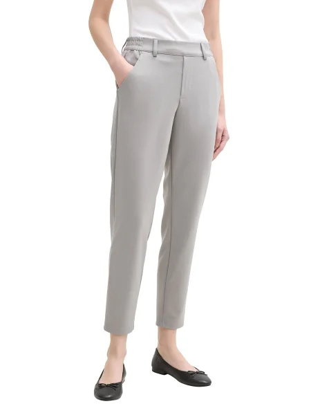 TOM TAILOR DENIM Chino hlače siva