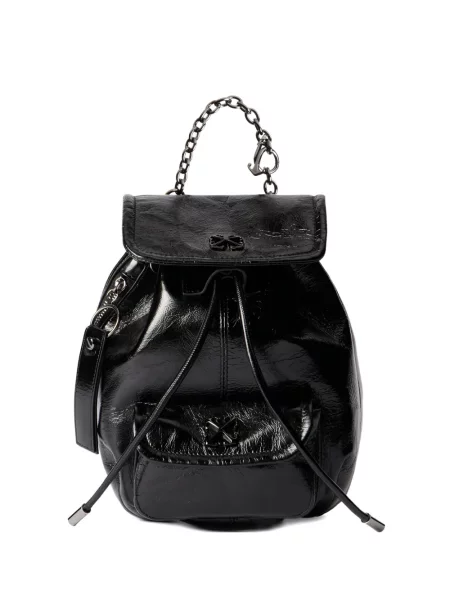 Rucsac Off-white din piele alb