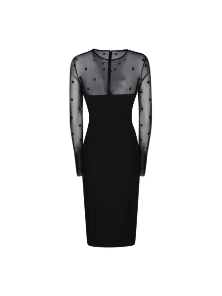 Sukienka midi Givenchy tiulowa czarna