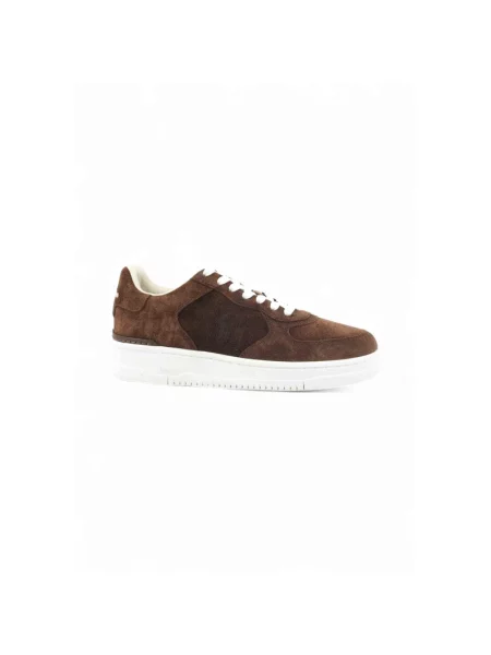 Sneakersy Ralph Lauren skórzane brązowe