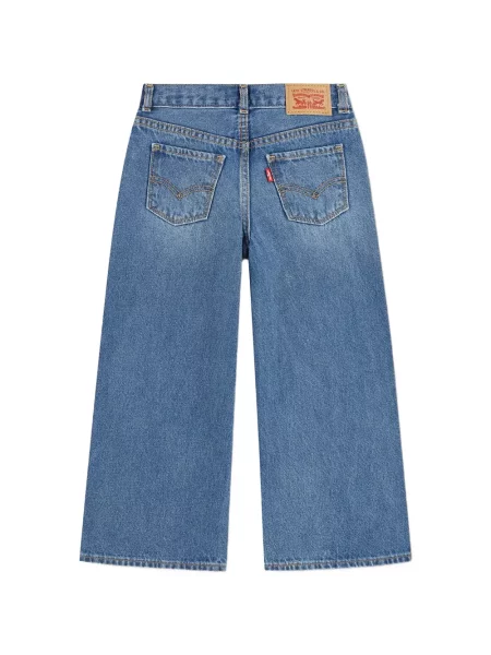 Szerokie jeansy dziecięce Levi's niebieskie