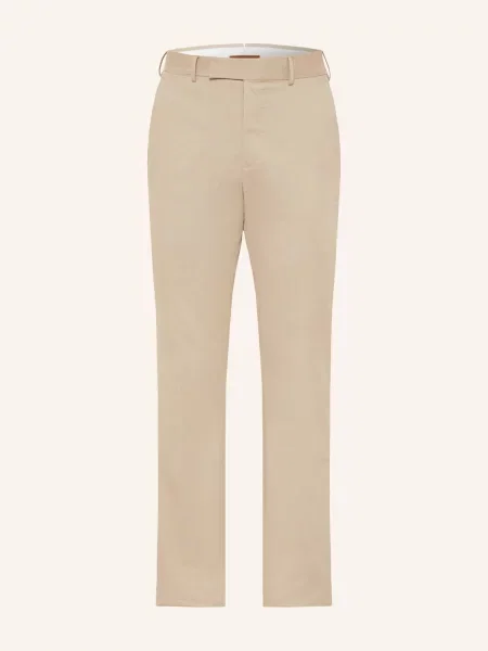Zegna Kalhoty Slim Fit béžová
