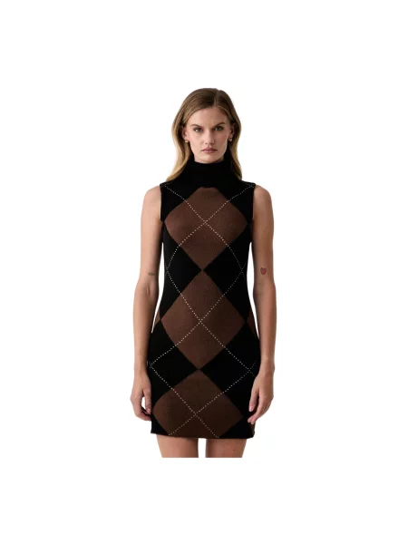 Dzianinowa sukienka mini Dkny