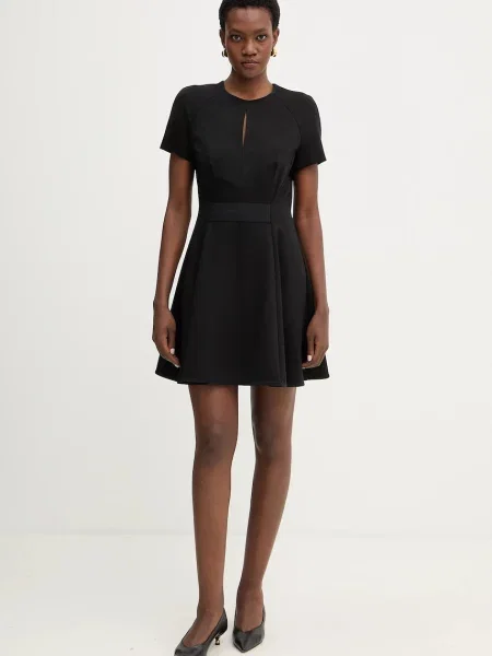 BOSS sukienka Datarni czarna