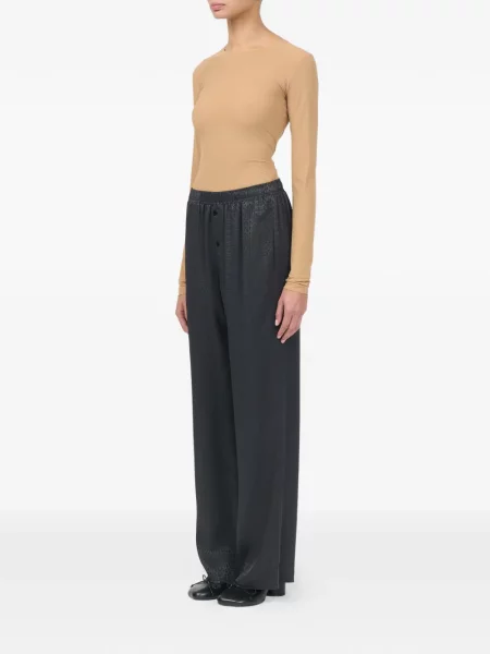 Jacquard nadrág Mm6 Maison Margiela szürke