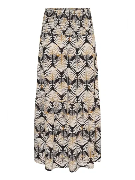 Cream Fustă Tiah maro / negru alb