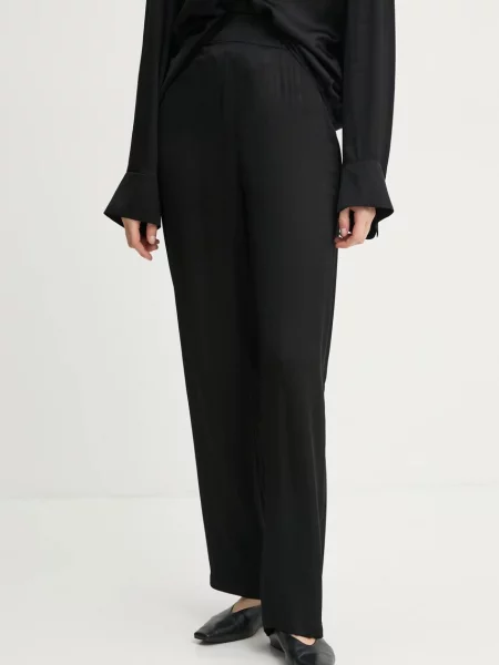 AERON pantaloni COUGAR femei lat high waist negru