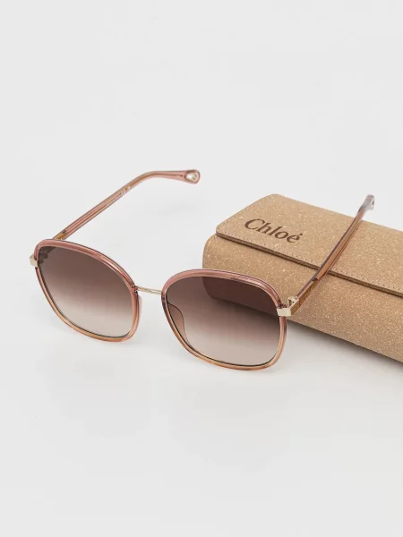 Солнцезащитные очки Chloé оранжевые