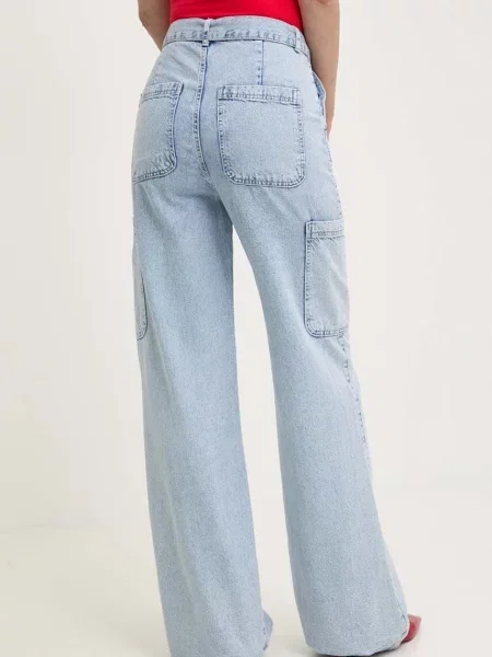 Džíny Answear Lab high waist modré