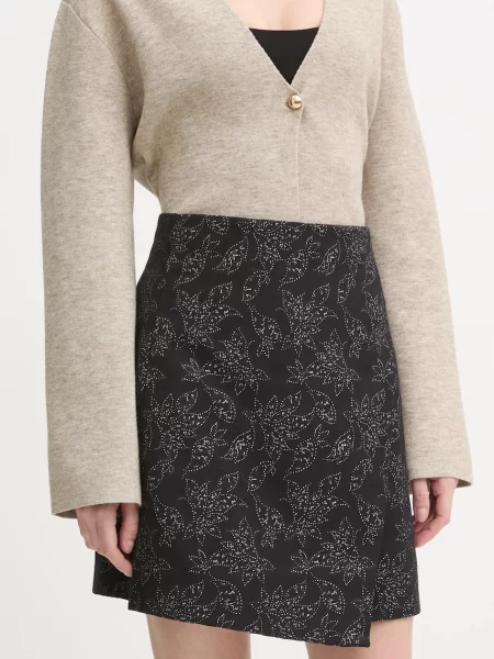 Bruuns Bazaar spódnica mini prosta czarny