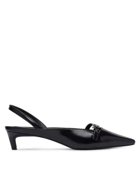 Bateliai Tommy Hilfiger Th Buckle Kitten Slingback Pump juoda