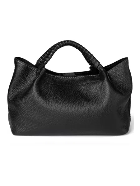 Torebka skórzana Plinio Visonà czarna