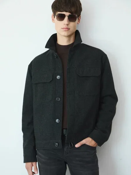 Шерстяная демисезонная куртка Medicine серая