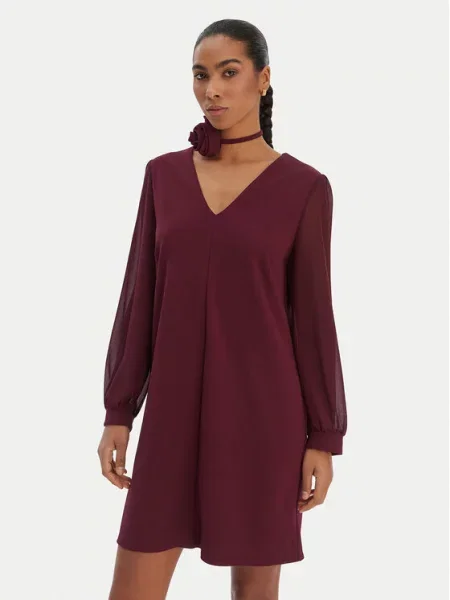 Rinascimento Коктейльна сукня бордовий