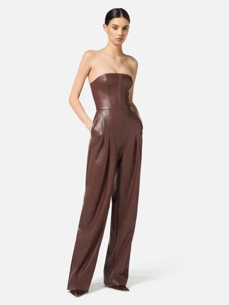 Комбинезон Elisabetta Franchi коричневый