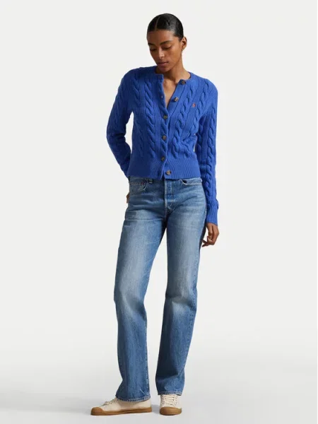 Polo Ralph Lauren Pletena jopica modra