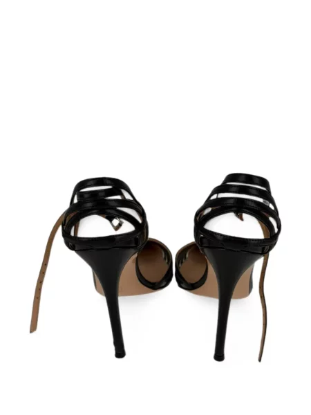 Pantofi cu toc Gianvito Rossi cu bretele negru