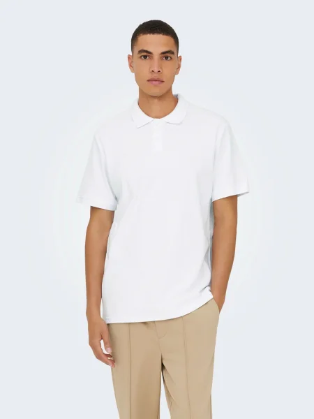 Only & Sons Tricou ONSBen' alb