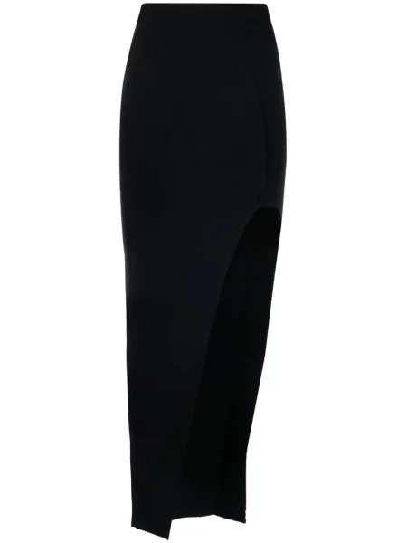 Fustă Rick Owens cu crăpătură negru